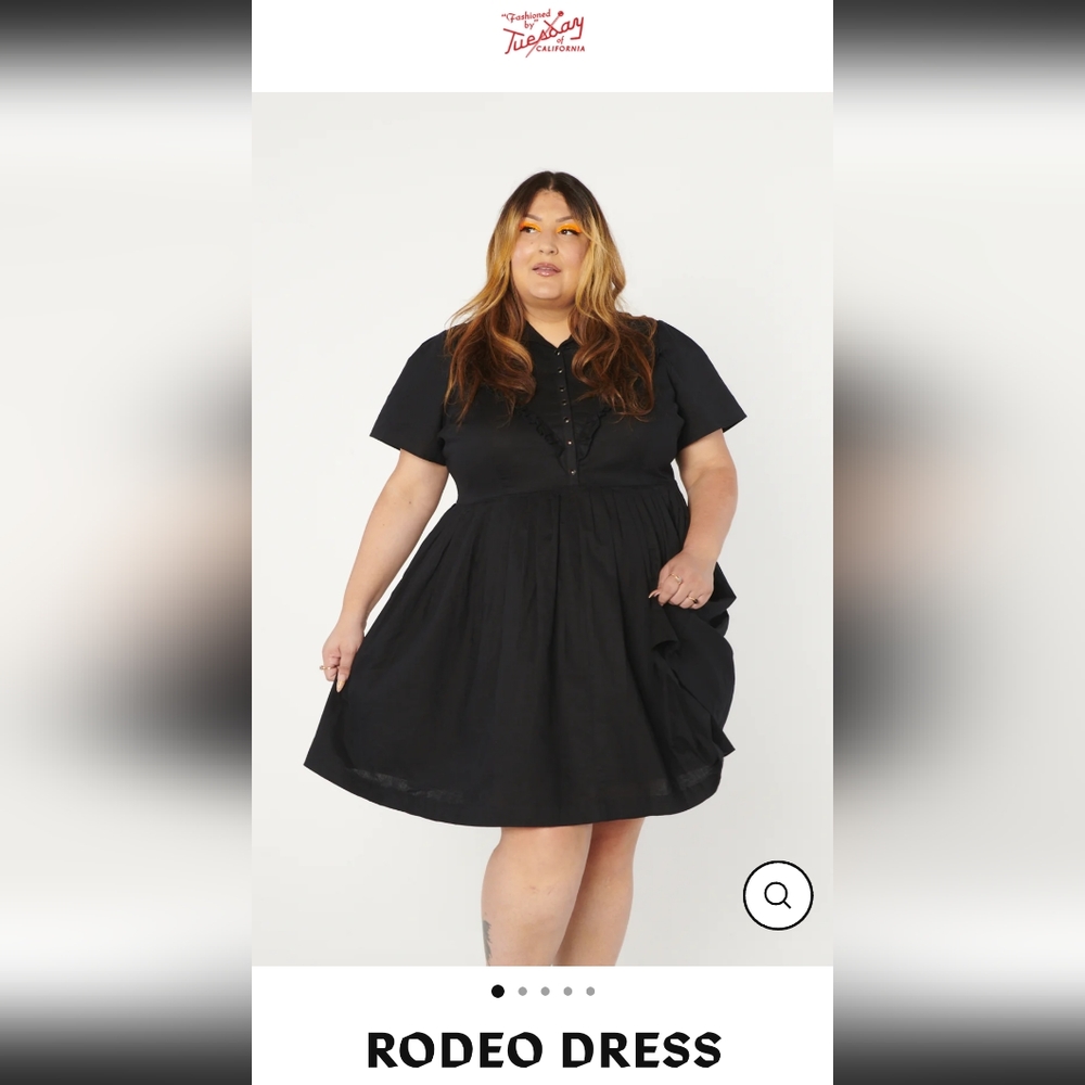 Tuesday of California Rodeo Dress, Black Large